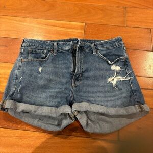 High Waist Jean Shorts